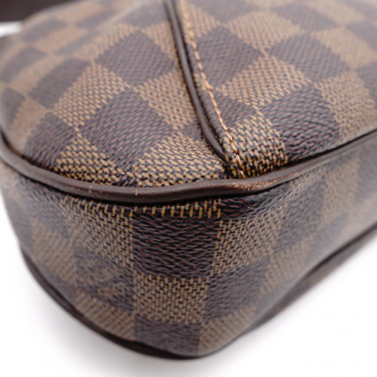 LOUIS VUITTON Thames PM Damier Shoulder Bag / PVC / Leather / Brown / Single-strap