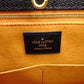 LOUIS VUITTON On the Go MM OTG Monogram Implant Handbag, Leather, Black, 2-Way