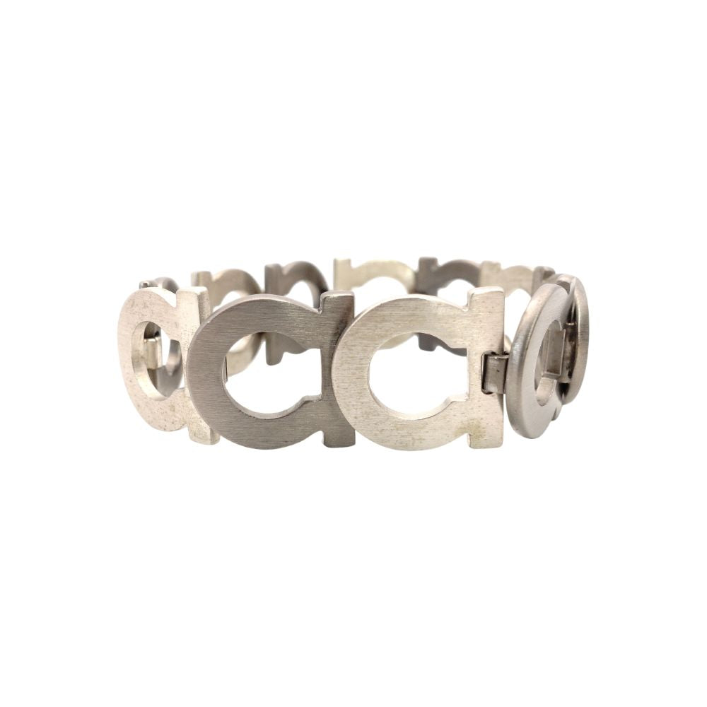 Salvatore Ferragamo Gancini Bracelet Silver Bangle 7-12-717