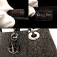 Christian Dior Lady Dior Handbag Gray × Black Tweed R801622