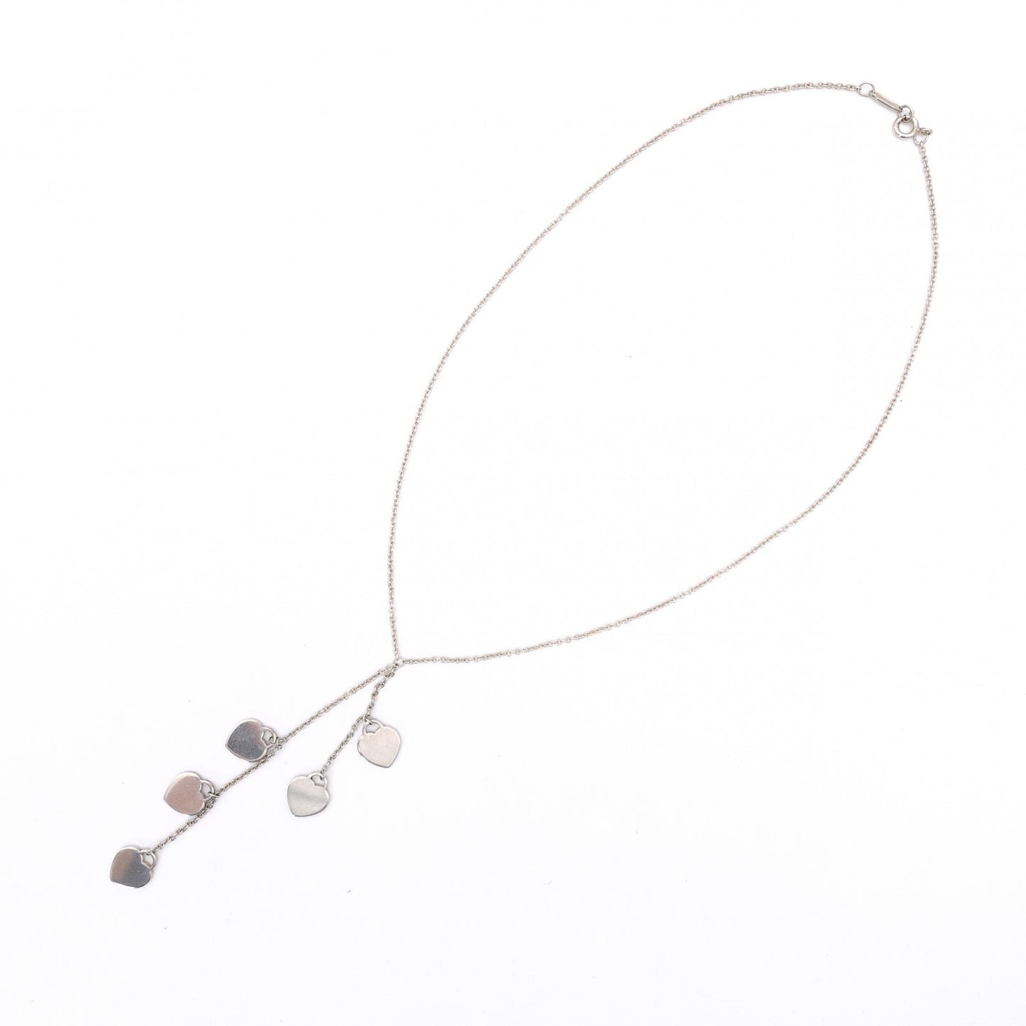 TIFFANY&Co. Tiffany Heart Tag Return to Tiffany Necklace, 925 Sterling Silver, 7.1g