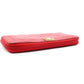 CHANEL Lambskin Boy Chanel Long Wallet, Leather, Red, Gold Hardware