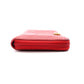 CHANEL Lambskin Boy Chanel Long Wallet, Leather, Red, Gold Hardware