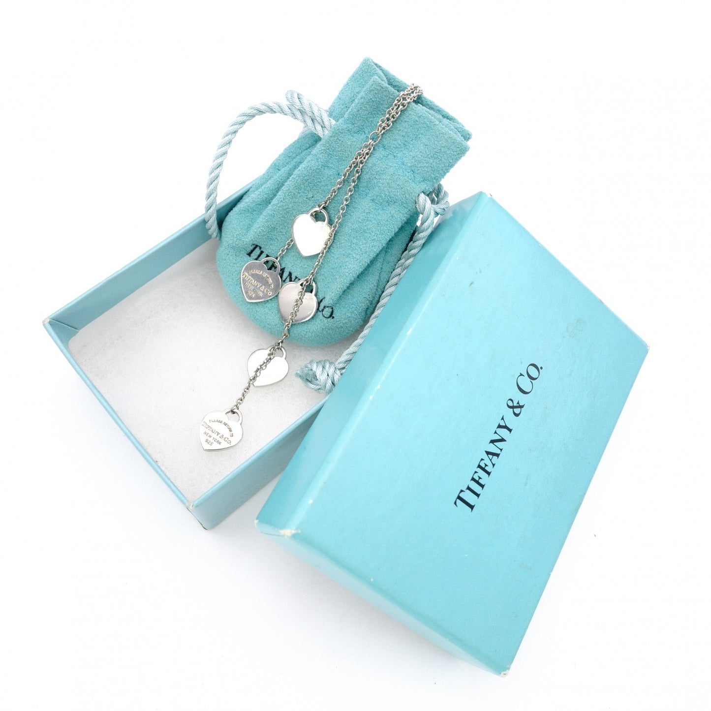 TIFFANY&Co. Tiffany Heart Tag Return to Tiffany Necklace, 925 Sterling Silver, 7.1g