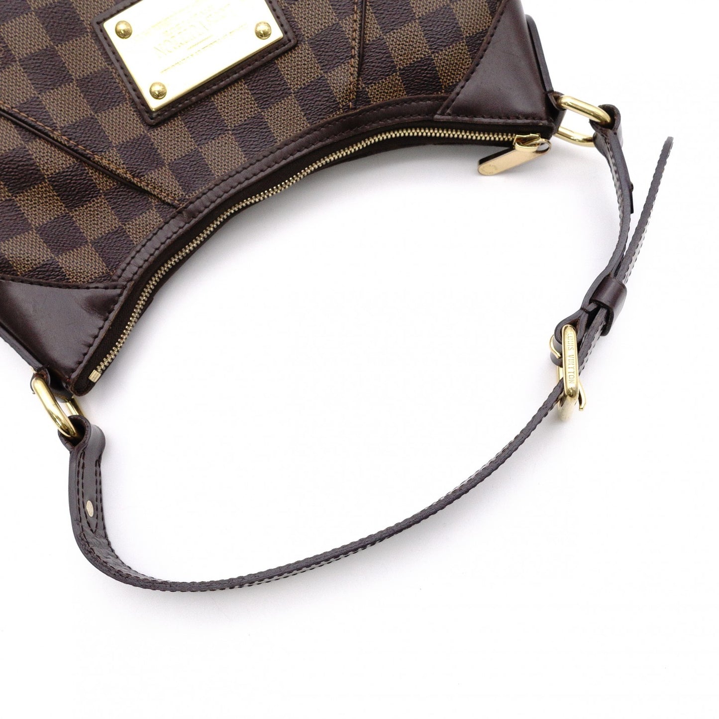 LOUIS VUITTON Thames PM Damier Shoulder Bag / PVC / Leather / Brown / Single-strap