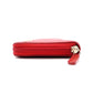 CHANEL Lambskin Boy Chanel Long Wallet, Leather, Red, Gold Hardware