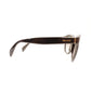 PRADA Sunglasses Brown Logo Gray-Tone Gold Hardware with Case R801015