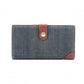 Christian Dior saddle Long Wallet, Denim/Leather, Denim Wallet, Vintage