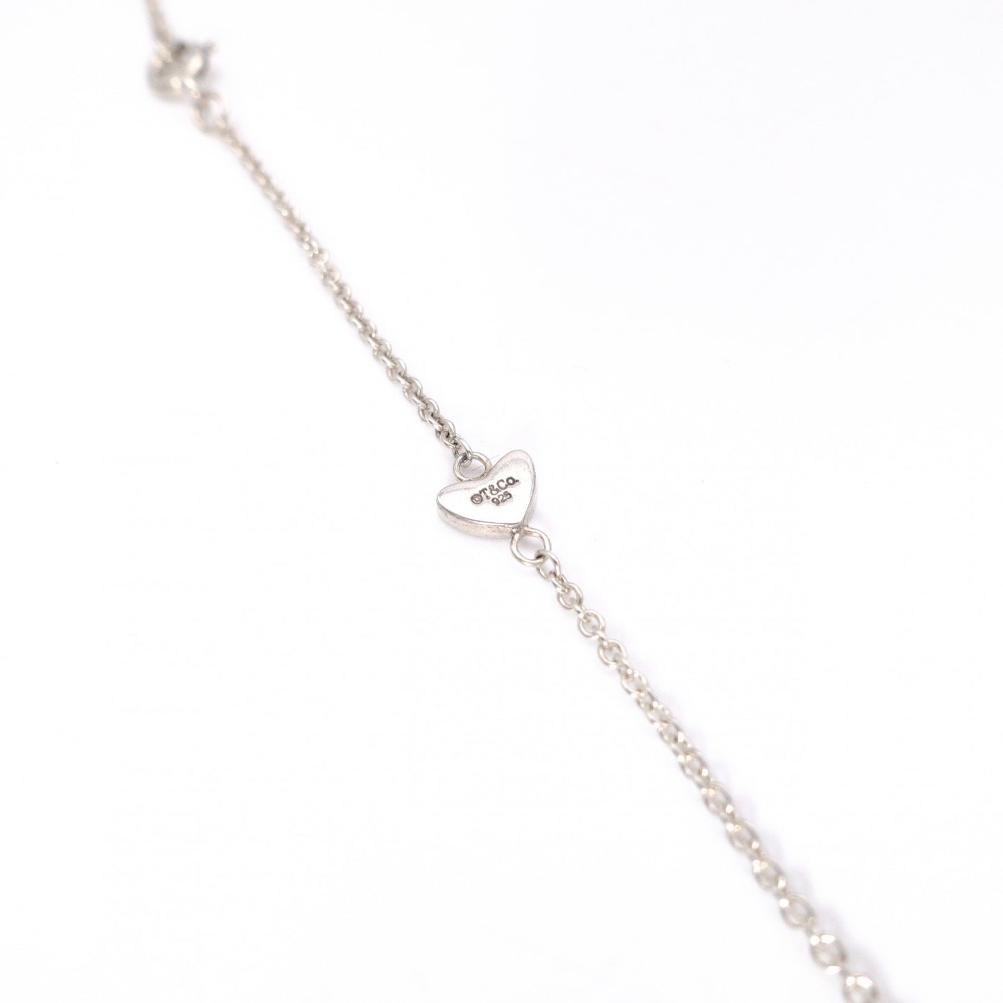 TIFFANY&Co. Tiffany Lariat Heart Link Necklace, 925 Sterling Silver
