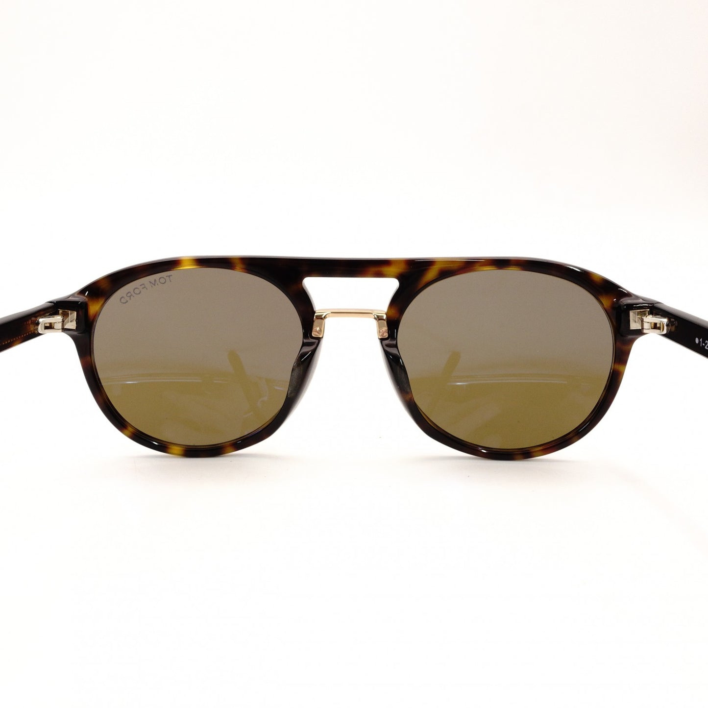 Tom Ford Sunglasses Brown Tone Logo Gold Hardware with Case R801497