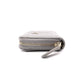 CHANEL Caviar Skin Matelassé Coin Purse, Leather, Gray, Silver Hardware, Wallet