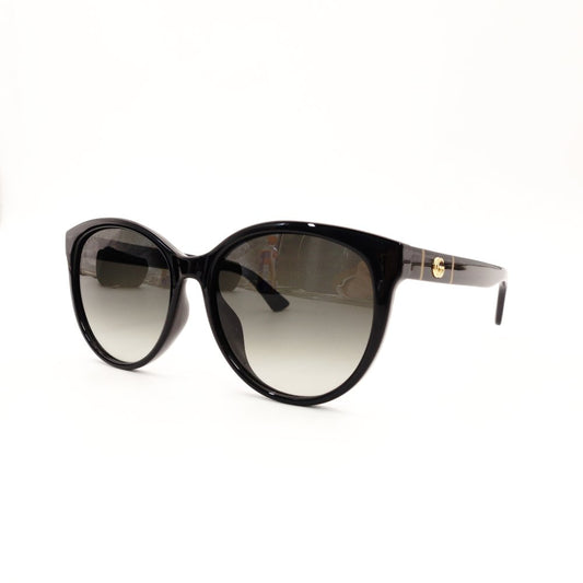 GUCCI Sunglasses Black Logo Black Gold Hardware GG Logo with Case R801296