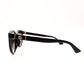 GUCCI Sunglasses Black Logo Black Gold Hardware GG Logo with Case R801296