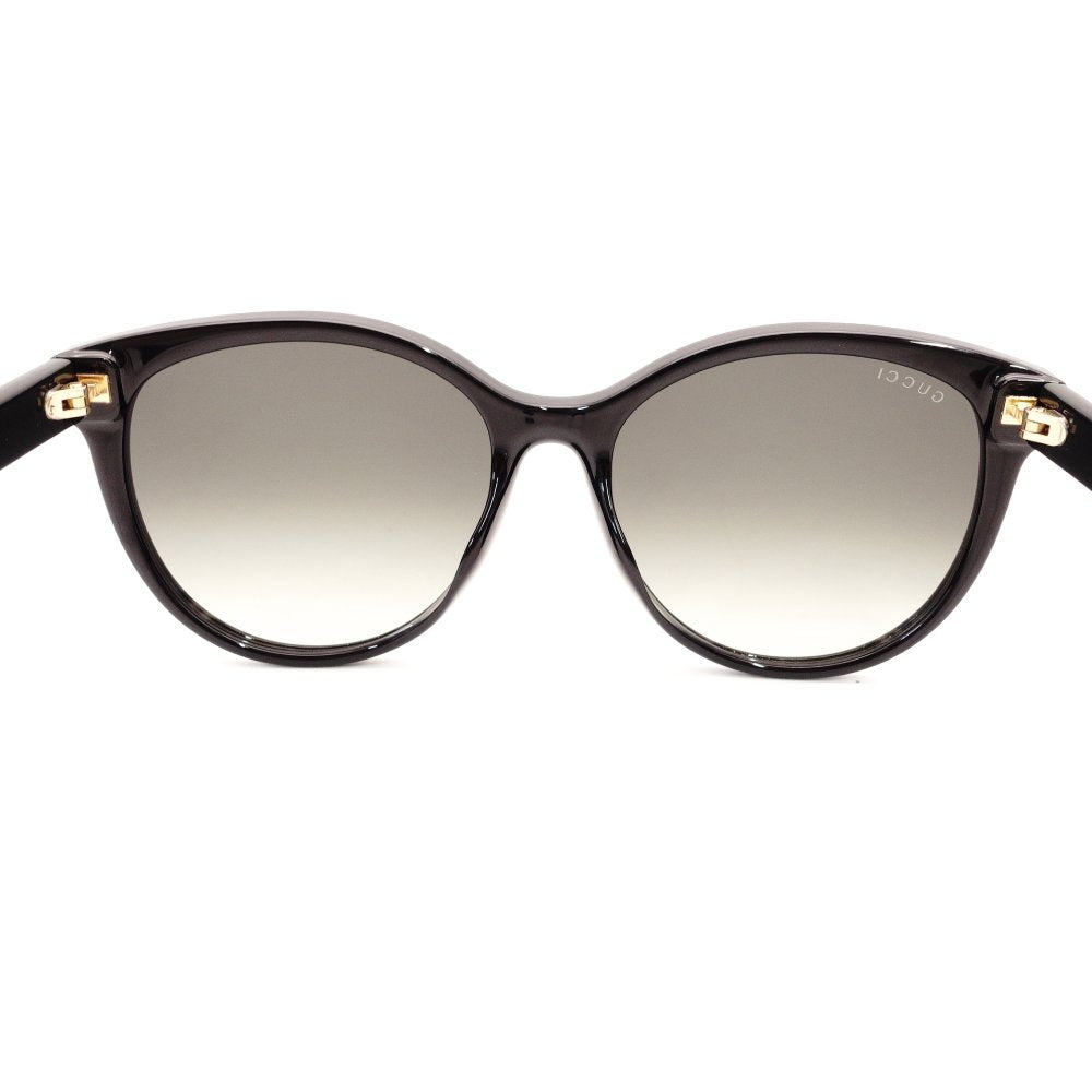 GUCCI Sunglasses Black Logo Black Gold Hardware GG Logo with Case R801296