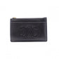 CELINE Macadam Coin Purse, Leather, Black, Logo, Gold Hardware