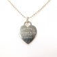 TIFFANY&Co. Return to Tiffany Necklace, 925 Sterling Silver