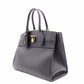 LOUIS VUITTON City Steamer MM Handbag, Leather, Black, 2-Way, Gold Hardware