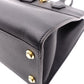 LOUIS VUITTON City Steamer MM Handbag, Leather, Black, 2-Way, Gold Hardware