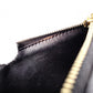 CELINE Macadam Coin Purse, Leather, Black, Logo, Gold Hardware