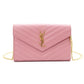 SAINT LAURENT Cassandra Shoulder Bag, Leather, Pink, Crossbody, Gold Hardware, YSL