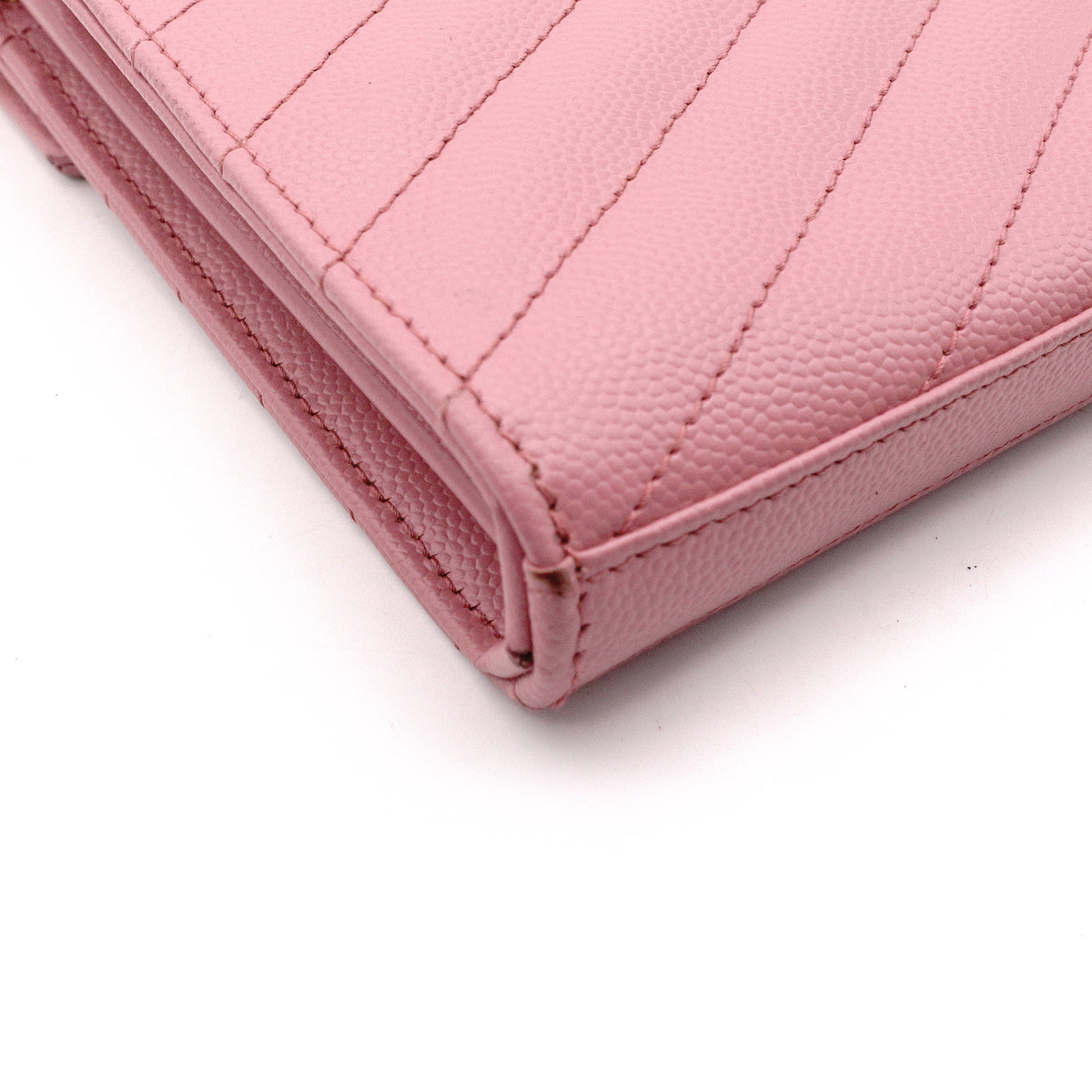 SAINT LAURENT Cassandra Shoulder Bag, Leather, Pink, Crossbody, Gold Hardware, YSL
