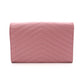 SAINT LAURENT Cassandra Shoulder Bag, Leather, Pink, Crossbody, Gold Hardware, YSL