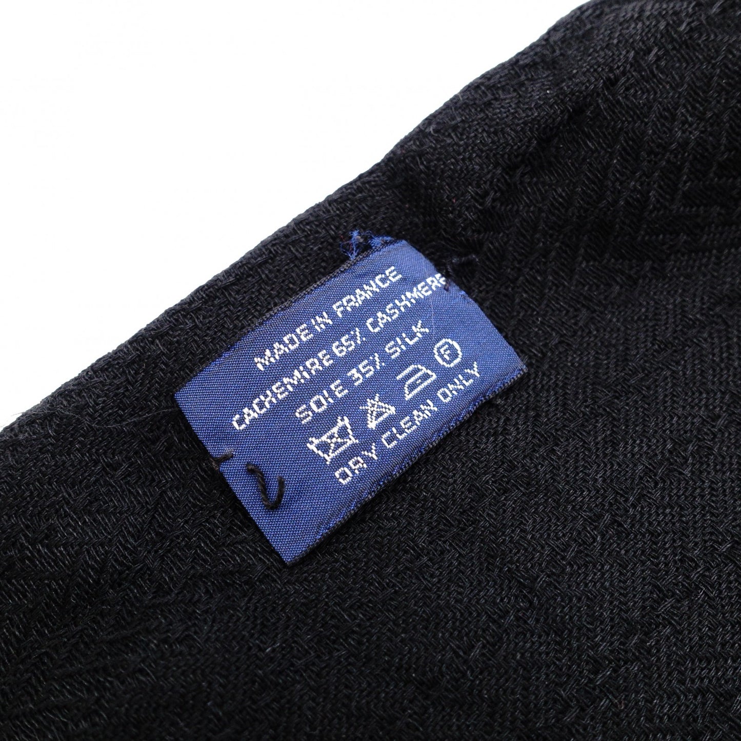 HERMES Scarf, Cashmere/Silk, Black, H Logo, Stole
