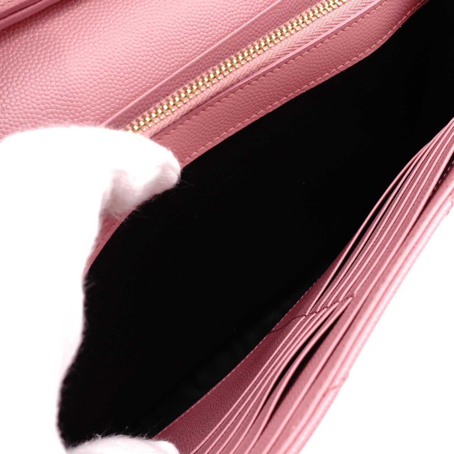 SAINT LAURENT Cassandra Shoulder Bag, Leather, Pink, Crossbody, Gold Hardware, YSL