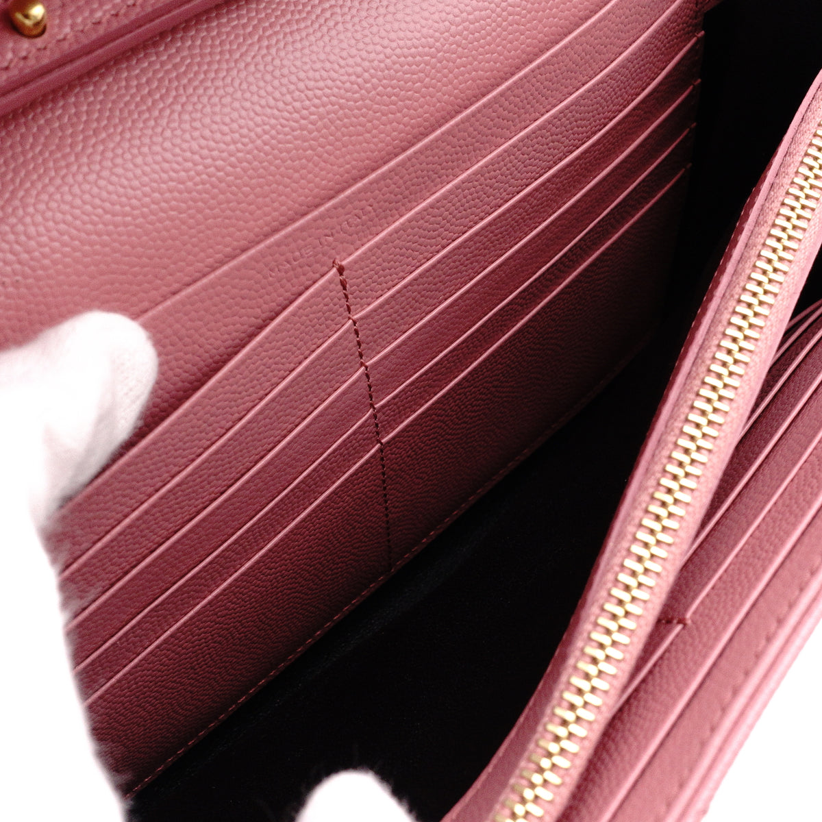 SAINT LAURENT Cassandra Shoulder Bag, Leather, Pink, Crossbody, Gold Hardware, YSL