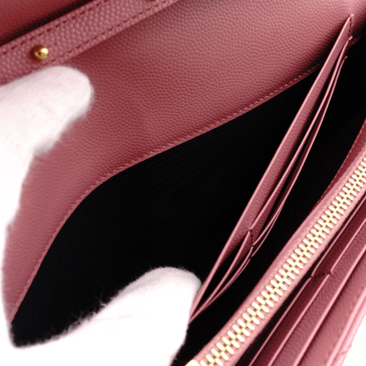SAINT LAURENT Cassandra Shoulder Bag, Leather, Pink, Crossbody, Gold Hardware, YSL