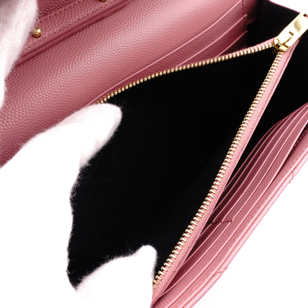 SAINT LAURENT Cassandra Shoulder Bag, Leather, Pink, Crossbody, Gold Hardware, YSL