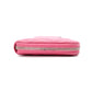 CHANEL Lambskin Matelassé Long Wallet, Leather, Pink, with Silver Hardware