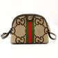 GUCCI Jumbo GG Off-Dye Shoulder Bag Beige × Brown Canvas Leather R801844