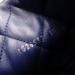 CHANEL CocoCoon Gray Long Boots Leather CC Logo Size 37 Approx. 24cm Boots High-Cut Women's With Box R801495