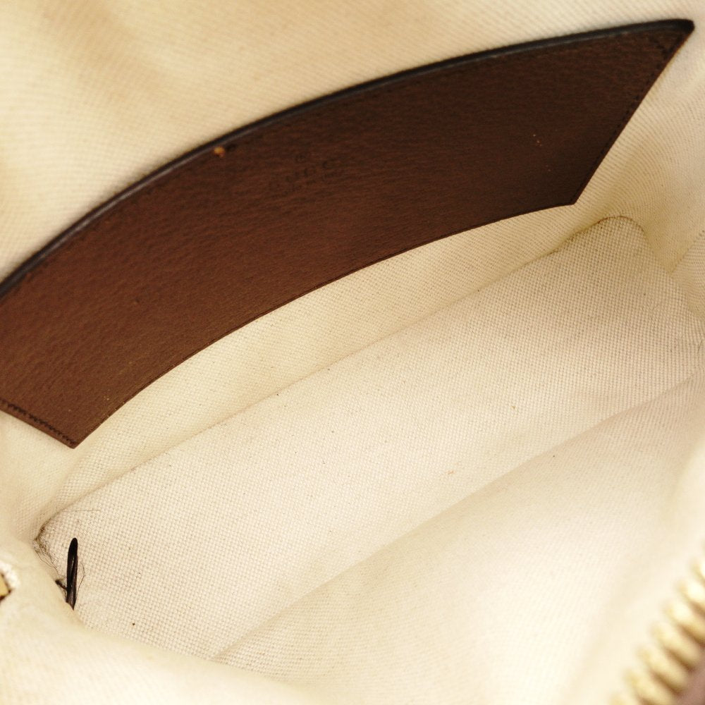 GUCCI Jumbo GG Off-Dye Shoulder Bag Beige × Brown Canvas Leather R801844