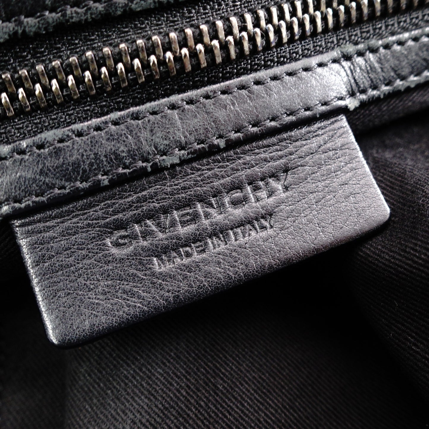 GIVENCHY Nightingale Handbag, Leather, Black, 2-Way