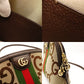 GUCCI Jumbo GG Off-Dye Shoulder Bag Beige × Brown Canvas Leather R801844