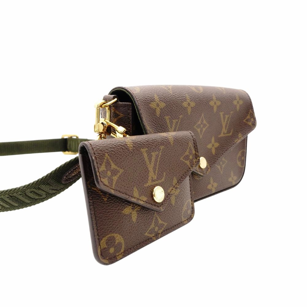 Louis Vuitton Monogram Multipochette Félicité Shoulder Bag Brown × Khaki PVC Canvas R801702