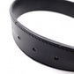 GUCCI GG Leather Belt, Size 95/38 inches, Black with Silver Hardware, Men’s, Logo