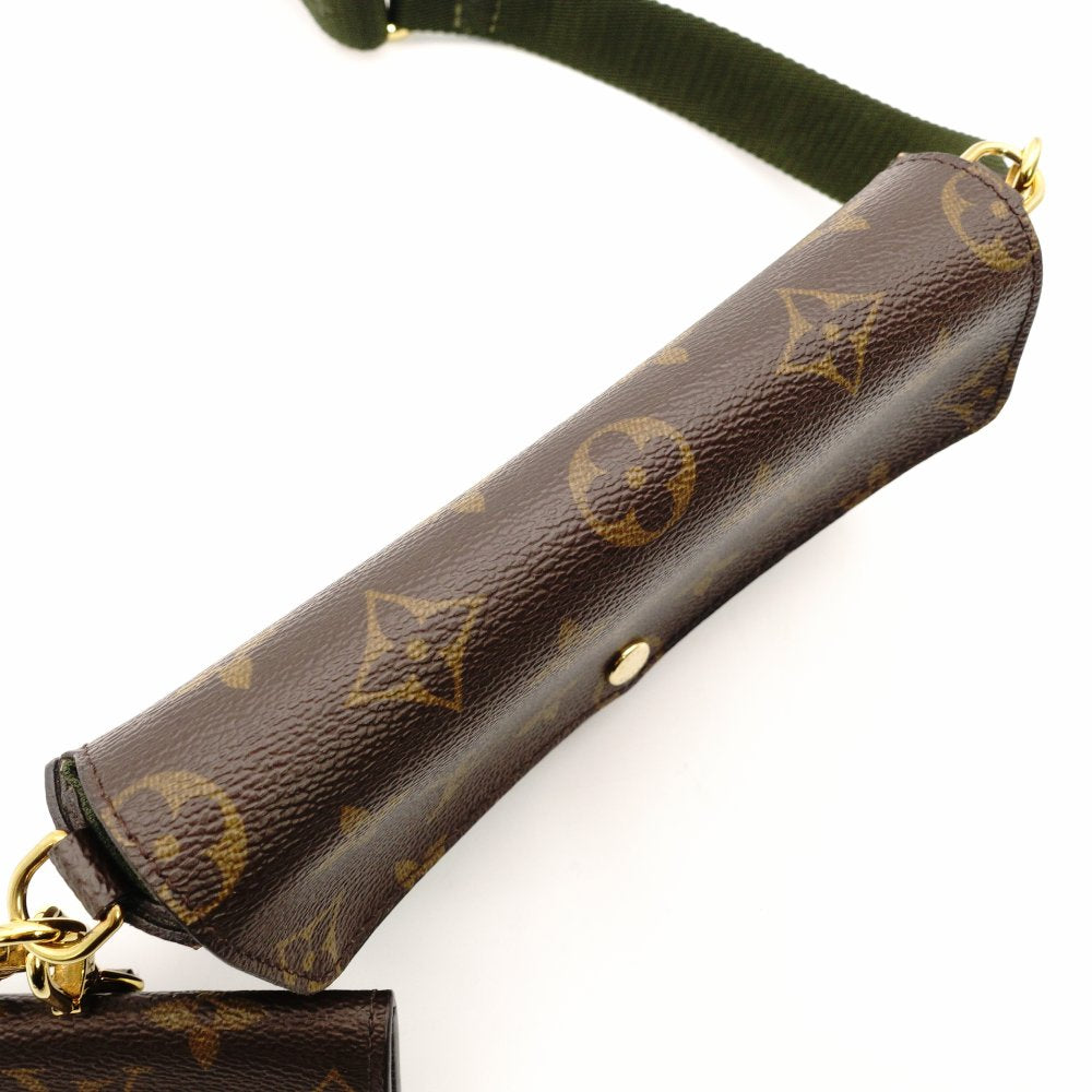 Louis Vuitton Monogram Multipochette Félicité Shoulder Bag Brown × Khaki PVC Canvas R801702