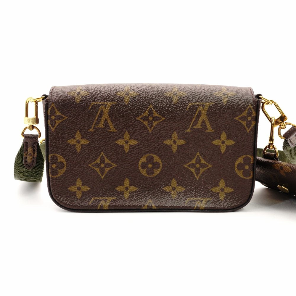 Louis Vuitton Monogram Multipochette Félicité Shoulder Bag Brown × Khaki PVC Canvas R801702