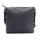 GUCCI GG Supreme Shoulder Bag, PVC Leather, Gray, Crossbody