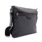 GUCCI GG Supreme Shoulder Bag, PVC Leather, Gray, Crossbody