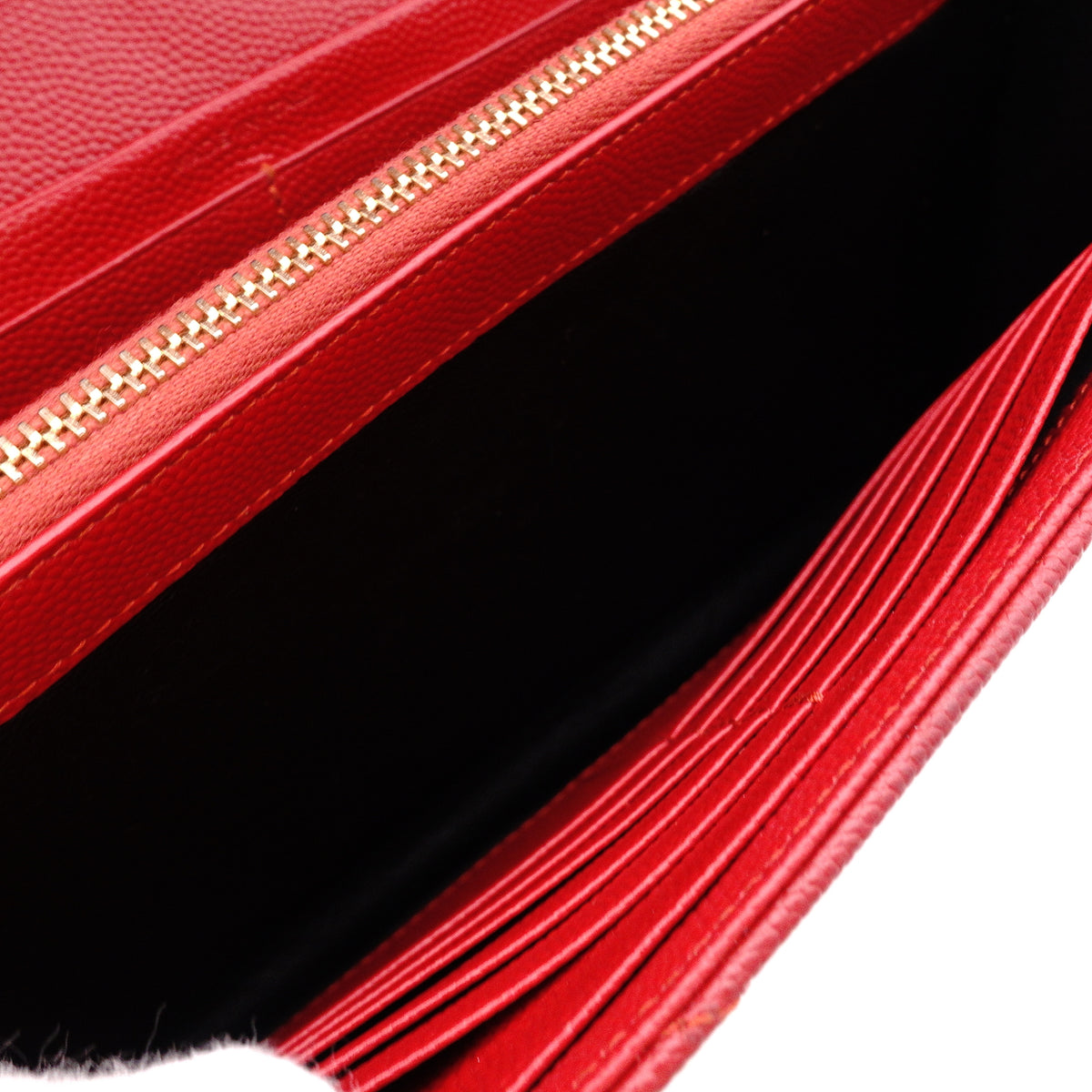 SAINT LAURENT Cassandra Shoulder Bag, Leather, Red, Gold Hardware, Crossbody