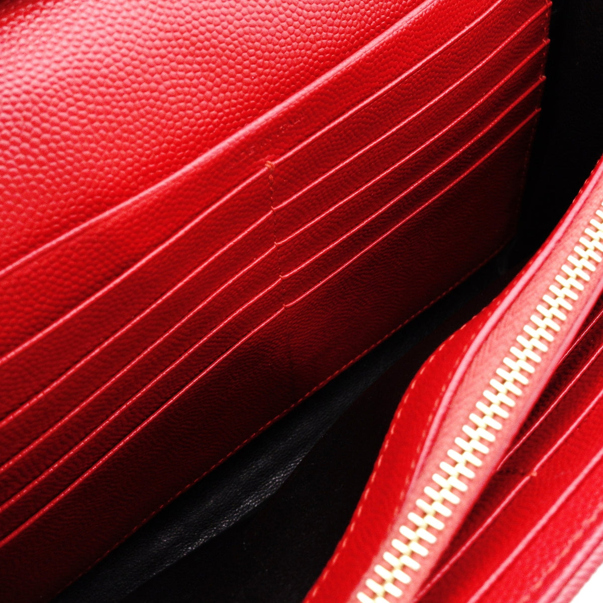 SAINT LAURENT Cassandra Shoulder Bag, Leather, Red, Gold Hardware, Crossbody