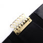 CHANEL Caviar Skin Key Case, Leather, Black, 6-ring, Coco Logo