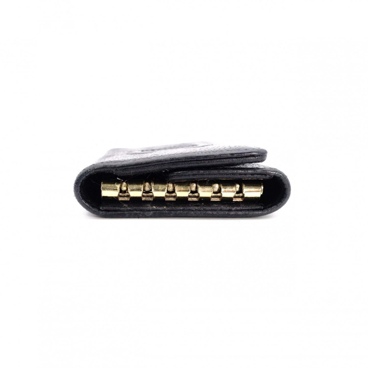 CHANEL Caviar Skin Key Case, Leather, Black, 6-ring, Coco Logo