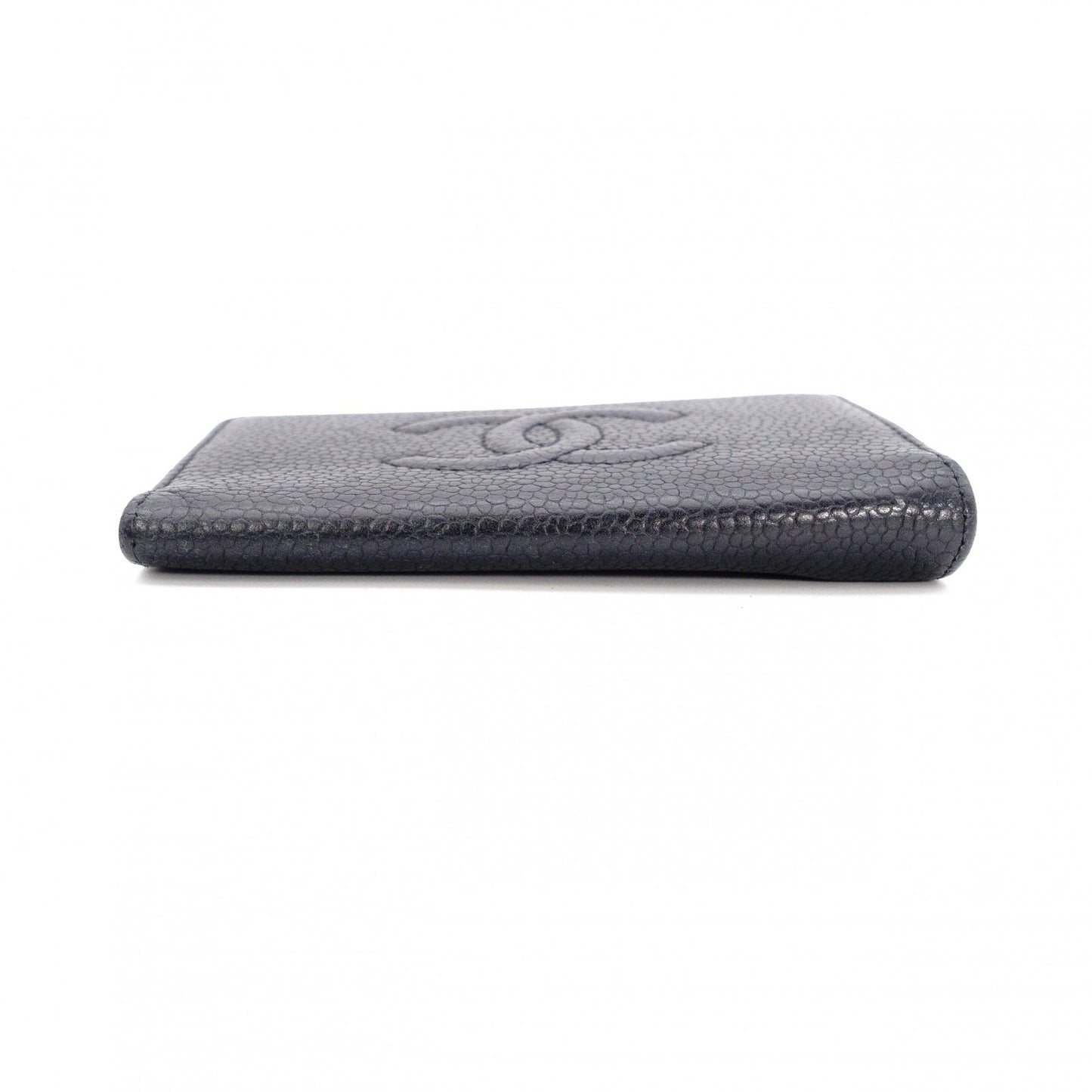 CHANEL Caviar Skin Key Case, Leather, Black, 6-ring, Coco Logo