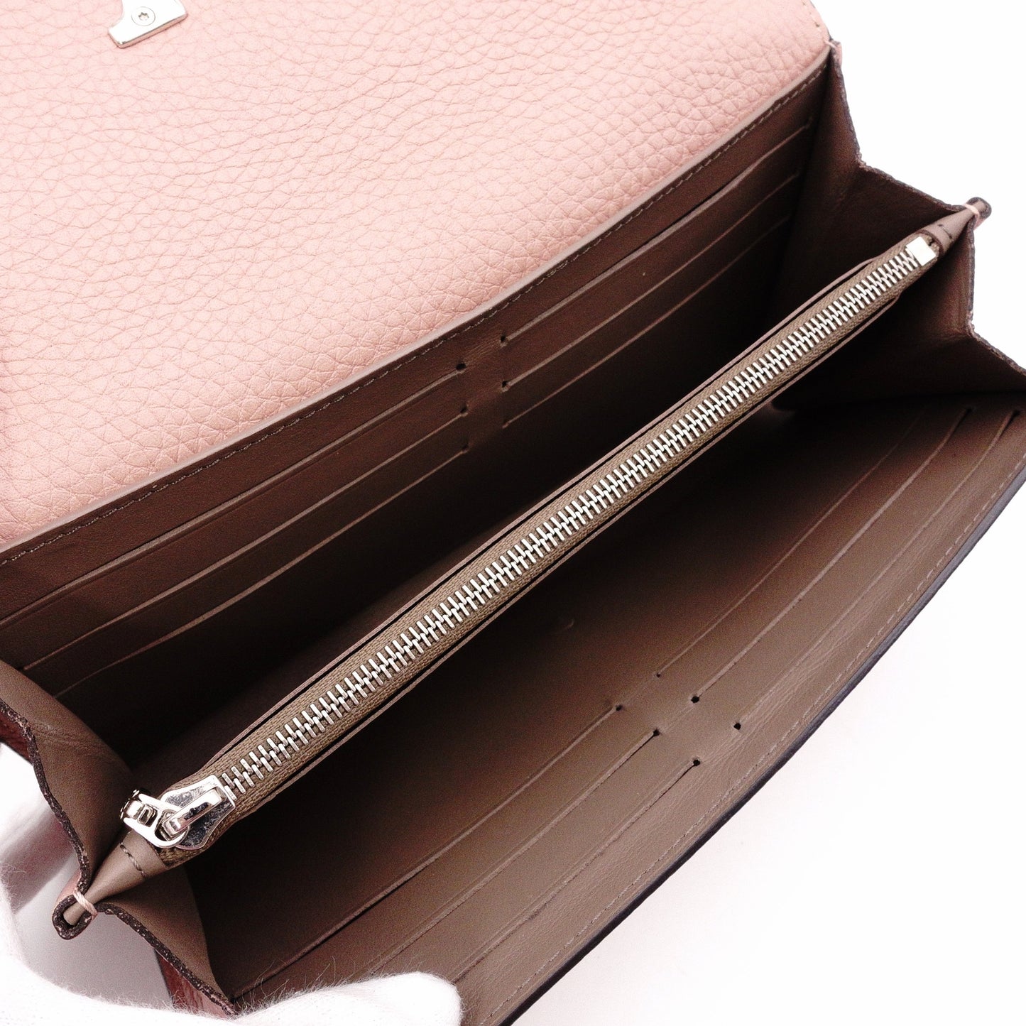 Louis Vuitton Portofolio Capucines Long Wallet, Leather, Pink, LV, Silver Hardware