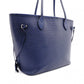 LOUIS VUITTON Neverfull MM Epi Tote Bag, Leather, Blue